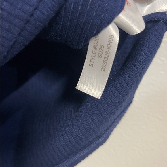 J CREW WOMENS BLANKET STITCH TANK TOP XL COTTON RIBBED - Picture 5 of 6